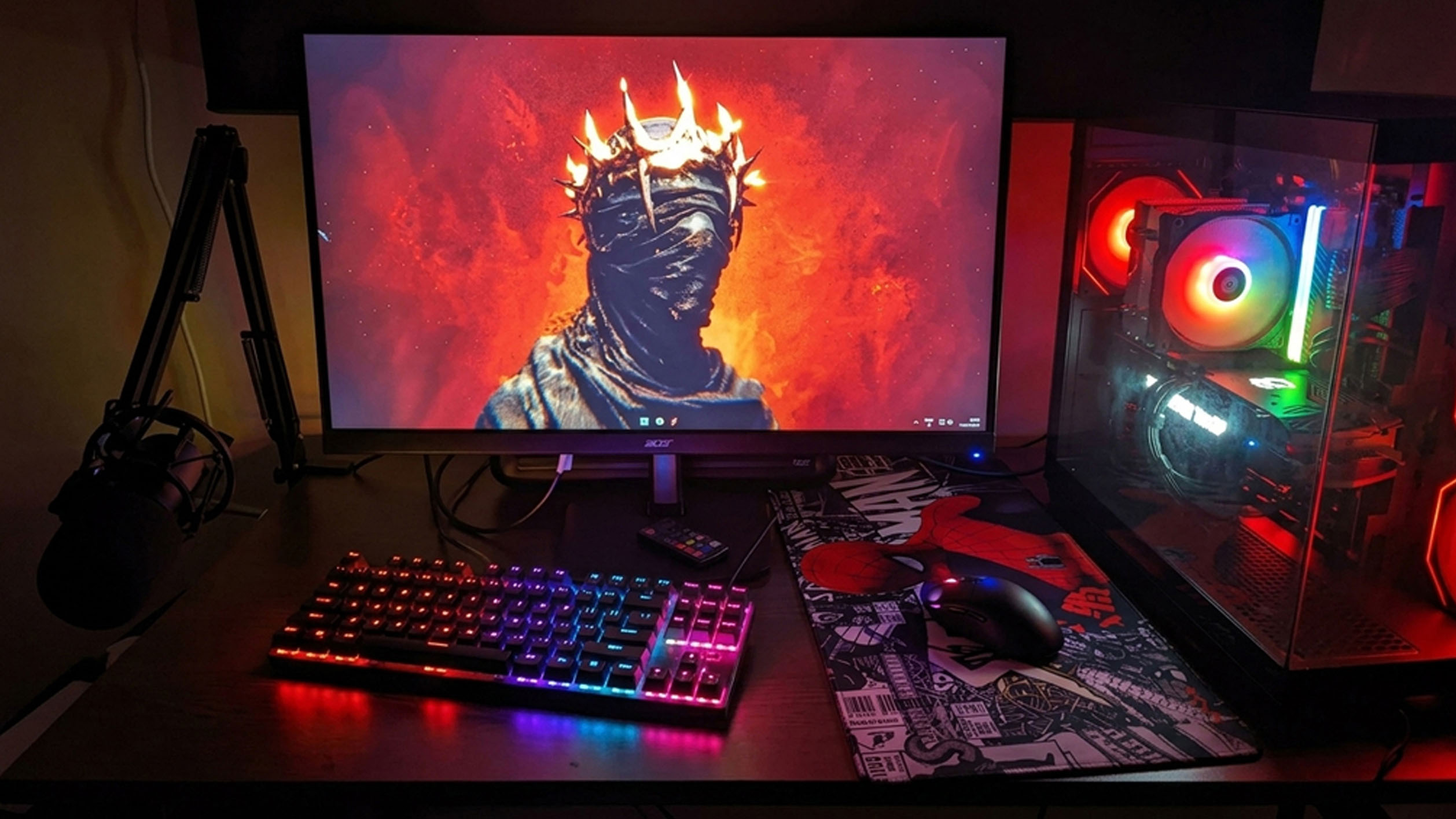Delivered Custom Gaming PC at Customer Setup